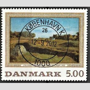 FRIMRKER DANMARK | 1992 - AFA 1032 - Maleriserie 5. - 5,00 Kr. J. Th. Lundbye - Pragt Stemplet Kbenhavn K