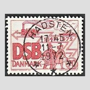 FRIM�RKER DANMARK | 1972 - AFA 525 - D.S.B 125 �r - 70 �re r�d - Pragt Stemplet Hadsten