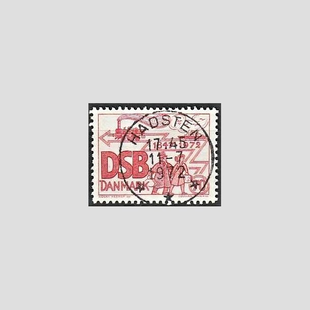 FRIMRKER DANMARK | 1972 - AFA 525 - D.S.B 125 r - 70 re rd - Pragt Stemplet Hadsten