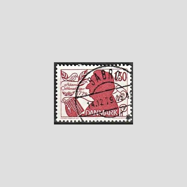 FRIMRKER DANMARK | 1979 - AFA 690 - Adam Oehlenschlger - 1,30 Kr. rd - Pragt Stemplet Sabro