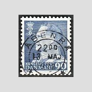 FRIMRKER DANMARK | 1967 - AFA 463F - Fr. IX 90 re bl - Lux Stemplet benr