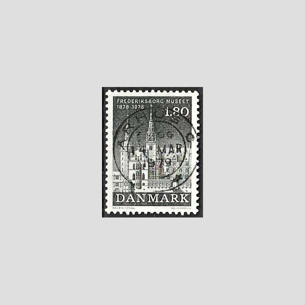 FRIMRKER DANMARK | 1978 - AFA 657 - Frederiksborgmuseet 100 r - 1,80 Kr. sortgr - Pragt Stemplet rhus C