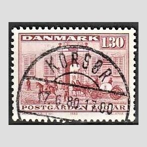 FRIMRKER DANMARK | 1980 - AFA 693 - Postgrden Kbenhavn - 1,30 Kr. rd - Pragt Stemplet Korsr