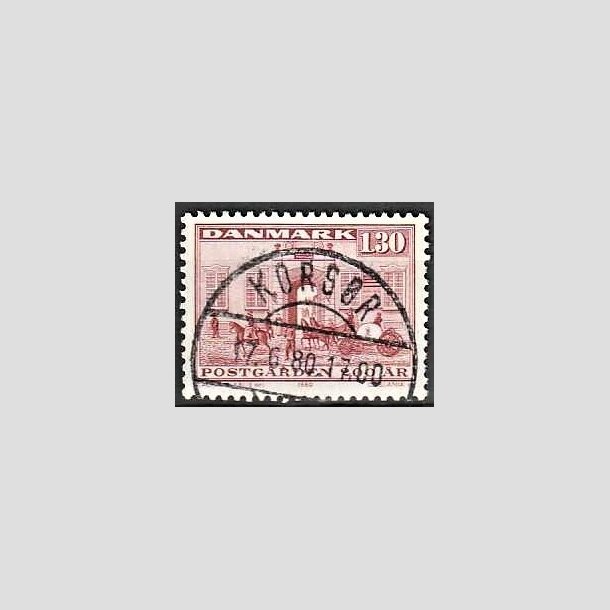 FRIMRKER DANMARK | 1980 - AFA 693 - Postgrden Kbenhavn - 1,30 Kr. rd - Pragt Stemplet Korsr