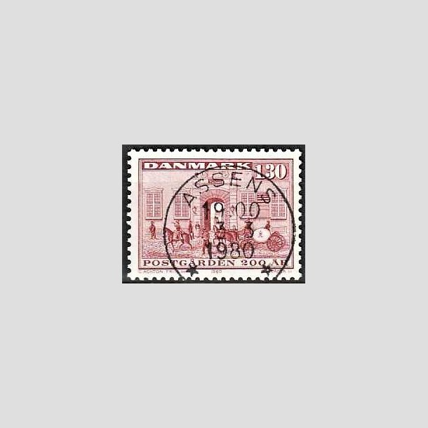 FRIMRKER DANMARK | 1980 - AFA 693 - Postgrden Kbenhavn - 1,30 Kr. rd - Pragt Stemplet Assens