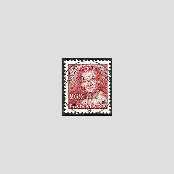 FRIMRKER DANMARK | 1982 - AFA 751 - Dronning Margrethe - 2,00 Kr. rd - Pragt Stemplet Sklskr