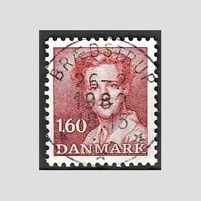 FRIMRKER DANMARK | 1982 - AFA 743 - Dronning Margrethe - 1,60 Kr. rd - Pragt Stemplet Brdstrup