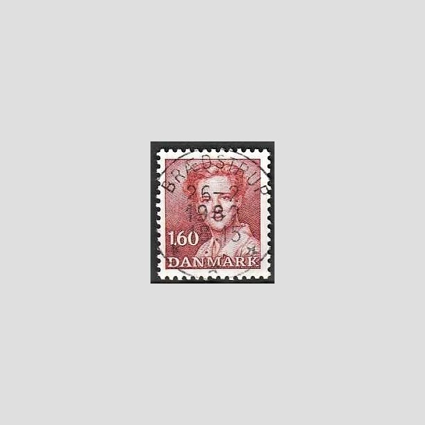 FRIMRKER DANMARK | 1982 - AFA 743 - Dronning Margrethe - 1,60 Kr. rd - Pragt Stemplet Brdstrup