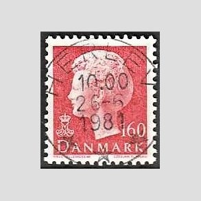 FRIMRKER DANMARK | 1981 - AFA 715 - Dronning Margrethe - 160 re rd - Pragt Stemplet Herlev