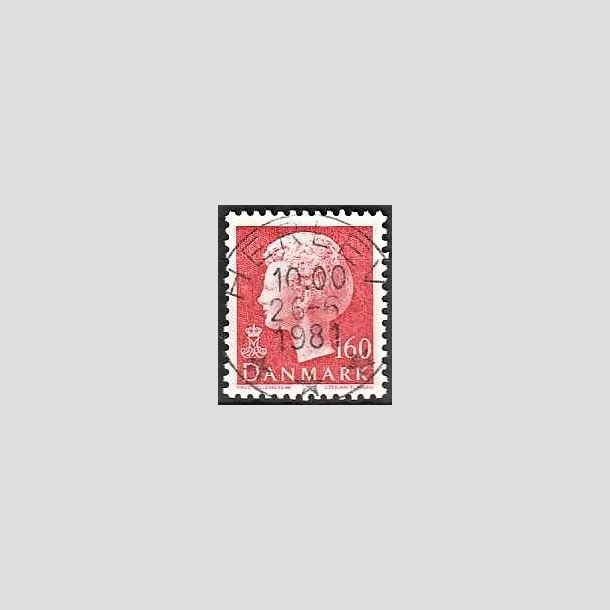 FRIMRKER DANMARK | 1981 - AFA 715 - Dronning Margrethe - 160 re rd - Pragt Stemplet Herlev