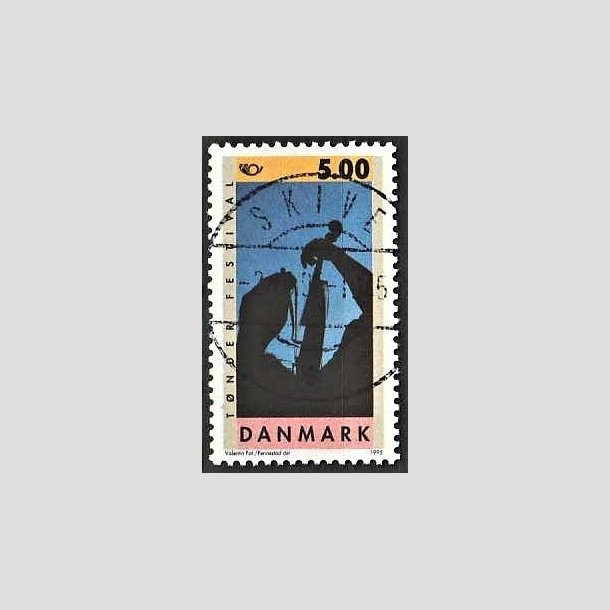 FRIMRKER DANMARK | 1995 - AFA 1098 - Turistml - 5,00 Kr. flerfarvet - Pragt Stemplet Skive