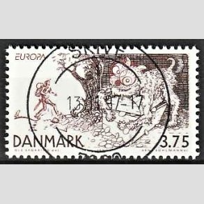 FRIM�RKER DANMARK | 1997 - AFA 1156 - Eventyr og legender - 3,75 Kr. Fyrt�jet - Pragt Stemplet Skive