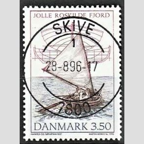 FRIM�RKER DANMARK | 1996 - AFA 1119 - Danske tr�joller - 3,50 Kr. flerfarvet - Pragt Stemplet Skive
