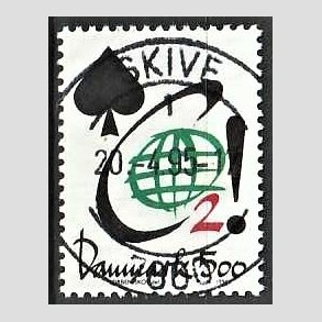 FRIM�RKER DANMARK | 1994 - AFA 1061 - Aktuelle emner - 5,00 Kr. flerfarvet - Pragt Stemplet Skive