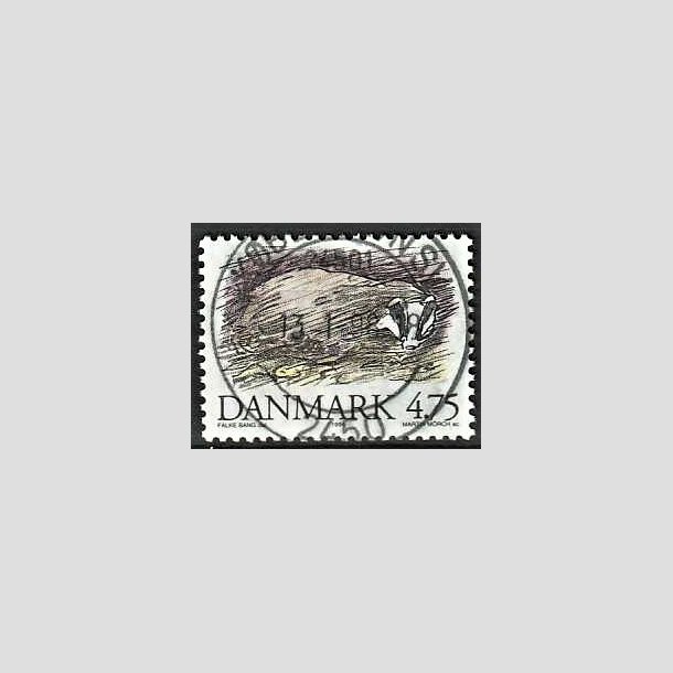 FRIMRKER DANMARK | 1994 - AFA 1077 - Truede danske dyr - 4,75 Kr. Grvling - Pragt Stemplet 