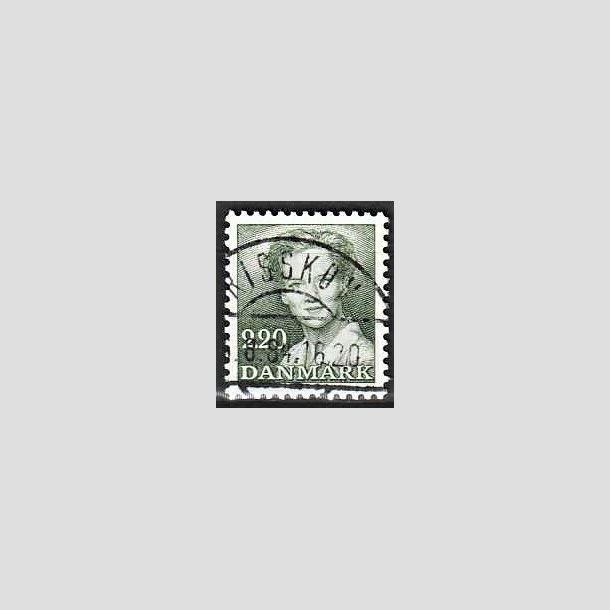 FRIMRKER DANMARK | 1983 - AFA 773 - Dronning Margrethe - 2,20 Kr. grn - Pragt Stemplet Risskov
