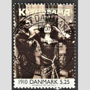 FRIMRKER DANMARK | 2000 - AFA 1237 - 1900-tallet serie 1 - 5,25 Kr. flerfarvet - Pragt Stemplet 