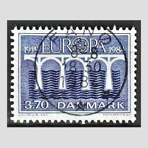FRIM�RKER DANMARK | 1984 - AFA 804 - Europam�rker - 3,70 Kr. bl� - Pragt Stemplet Fan�