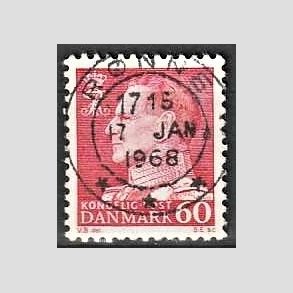 FRIMRKER DANMARK | 1967 - AFA 461 - Fr. IX 60 re rd - Lux Stemplet Rnne