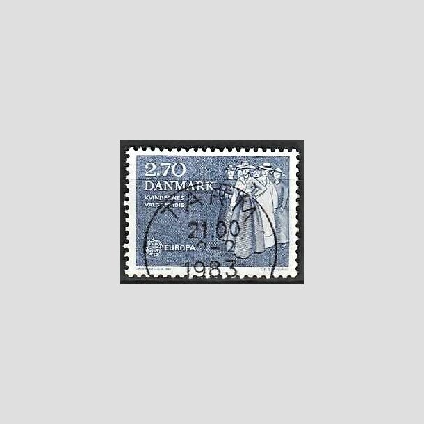 FRIMRKER DANMARK | 1982 - AFA 748 - Europamrker - 2,70 Kr. bl - Lux Stemplet Tarm