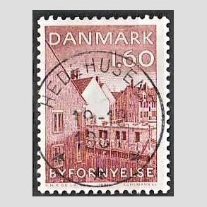 FRIM�RKER DANMARK | 1981 - AFA 735 - Byfornyelse - 1,60 Kr. r�d - Pragt Stemplet Hedehusene