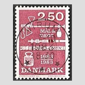 FRIM�RKER DANMARK | 1983 - AFA 780 - M�ling og vejning - 2,50 Kr. r�d - Pragt Stemplet Virum