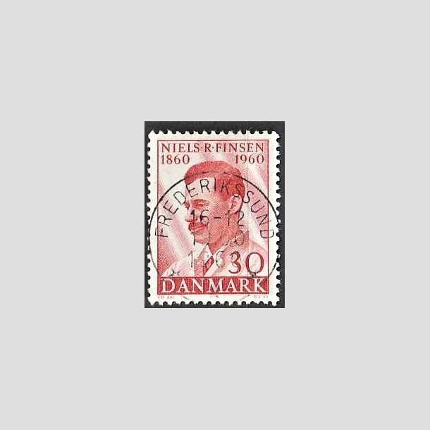 FRIMRKER DANMARK | 1960 - AFA 387 - Niels R. Finsen - 30 re rd - Pragt Stemplet Frederikssund