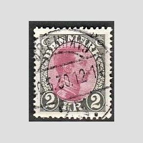 FRIMRKER DANMARK | 1925-26 - AFA 151 - Chr. X 2 Kr. gr/rdlilla - Lux Stemplet 