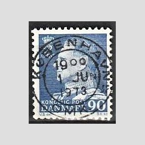 FRIMRKER DANMARK | 1967 - AFA 463F - Fr. IX 90 re bl - Lux Stemplet Kbenhavn