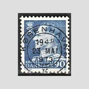 FRIMRKER DANMARK | 1967 - AFA 463F - Fr. IX 90 re bl - Lux Stemplet Kbenhavn