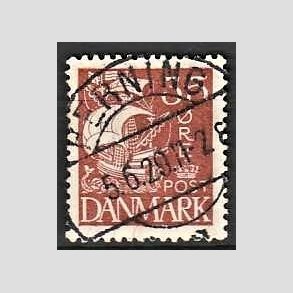 FRIM�RKER DANMARK | 1927 - AFA 173 - Karavel 35 �re brunr�d - Lux Stemplet Herning