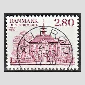 FRIM�RKER DANMARK | 1985 - AFA 825 - Reformerte meninghed 300 �r - 2,80 Kr. rosa - Pragt Stemplet Aller�d