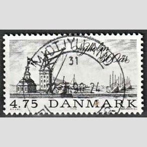 FRIMRKER DANMARK | 1990 - AFA 963 - Nyholm 300 r. - 4,75 Kr. sort - Lux Stemplet 