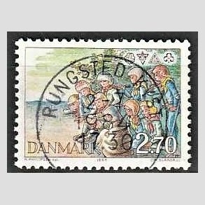 FRIM�RKER DANMARK | 1984 - AFA 802 - Spejderliv - 2,70 Kr. flerfarvet - Pragt Stemplet Rungsted Kyst
