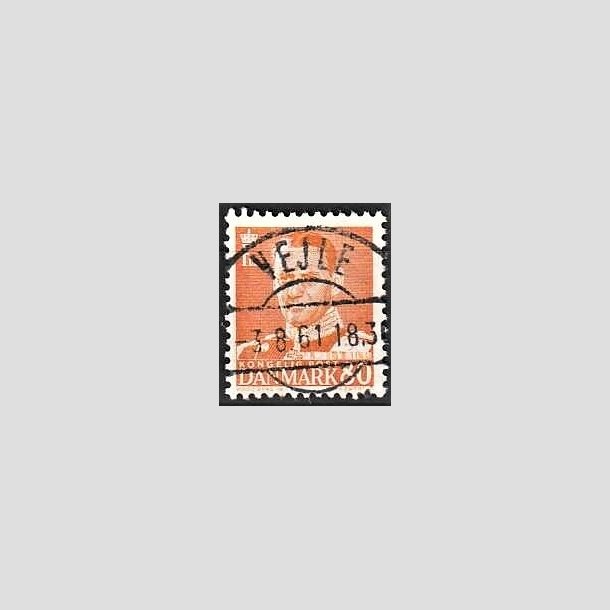 FRIMRKER DANMARK | 1952-53 - AFA 341 - Fr. IX 80 re orange - Lux Stemplet Vejle