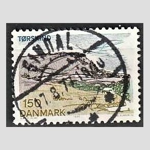 FRIM�RKER DANMARK | 1977 - AFA 639 - Lansdel Sydjylland - 150 �re flerfarvet - Pragt Stemplet Sindal