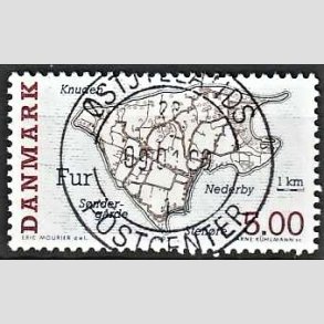 FRIM�RKER DANMARK | 1995 - AFA 1088 - Danske sm��er - 5,00 Kr. flerfarvet - Pragt Stemplet