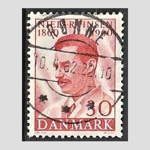 FRIMRKER DANMARK | 1960 - AFA 387 - Niels R. Finsen - 30 re rd - Pragt Stemplet Rnne
