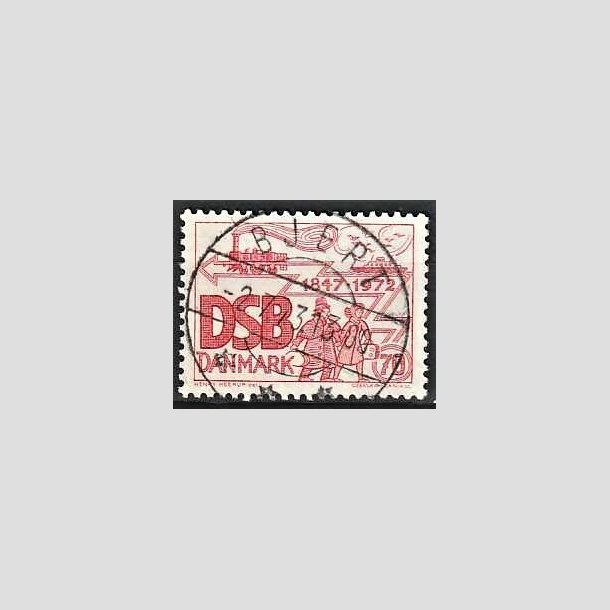 FRIMRKER DANMARK | 1972 - AFA 525 - D.S.B 125 r - 70 re rd - Pragt Stemplet Bjert