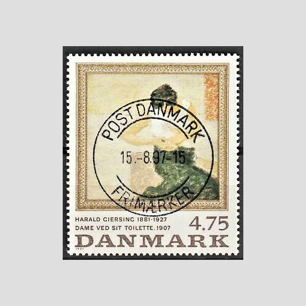 FRIMRKER DANMARK | 1991 - AFA 1005 - Harald Giersing - 4,75 Kr. flerfarvet - Pragt Stemplet