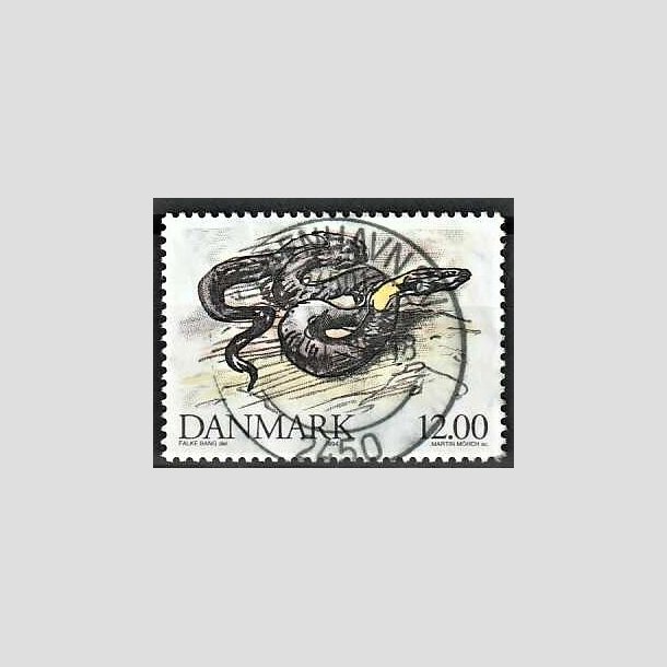 FRIMRKER DANMARK | 1994 - AFA 1080 - Truede danske dyr - 12,00 Kr. snog - Pragt Stemplet