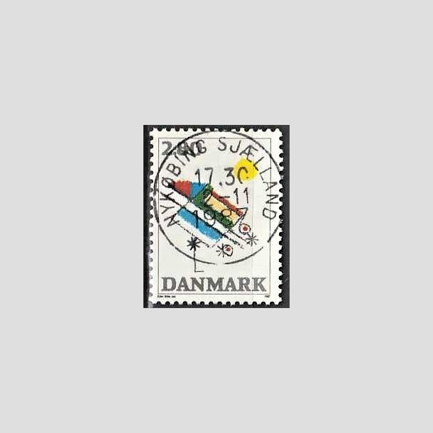 FRIMRKER DANMARK | 1987 - AFA 891 - Kunst - 2,80 Kr. flerfarvet - Pragt Stemplet Nykbing Sjlland