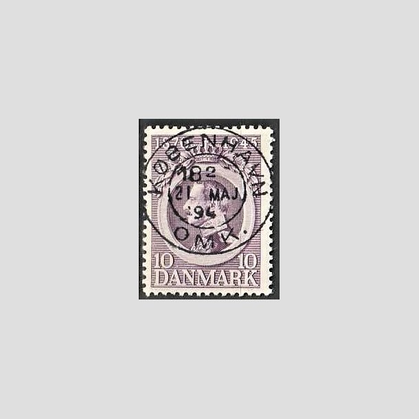 FRIMRKER DANMARK | 1945 - AFA 290 - Chr. X 75 r 10 re violet - Pragt Stemplet Kbenhavn