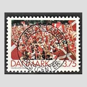 FRIM�RKER DANMARK | 1992 - AFA 1024 - Europamestre i fodbold 1992 - 3,75 Kr. flerfarvet - Pragt Stemplet K�benhavn