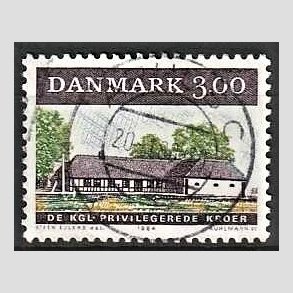FRIM�RKER DANMARK | 1984 - AFA 807 - �ldre dansk kro - 3,00 Kr. flerfarvet - Lux Stemplet �rhus C