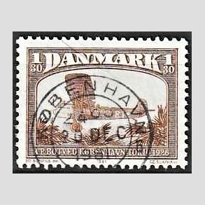 FRIM�RKER DANMARK | 1981 - AFA 738 - Flyvning - 1,30 Kr. brun - Pragt Stemplet K�benhavn