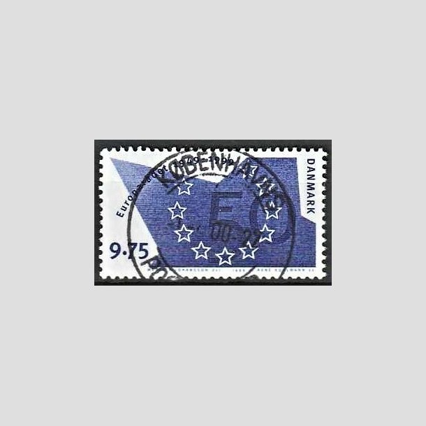 FRIMRKER DANMARK | 1999 - AFA 1211 - Europardet 50 r - 9,75 Kr. bl - Pragt Stemplet Kbenhavn