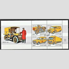FRIM�RKER DANMARK | 2002 - AFA 1325A - Postk�ret�jer - 38,50 kr. miniark med Berliet 1908 - Stemplet