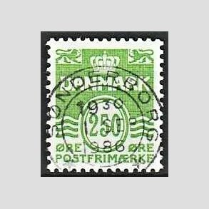 FRIM�RKER DANMARK | 1985 - AFA 819 - B�lgelinie - 250 �re lysgr�n - Pragt Stemplet S�nderborg