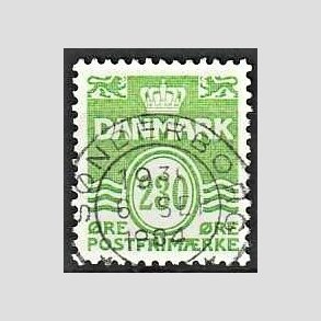 FRIM�RKER DANMARK | 1985 - AFA 819 - B�lgelinie - 250 �re lysgr�n - Pragt Stemplet S�nderborg